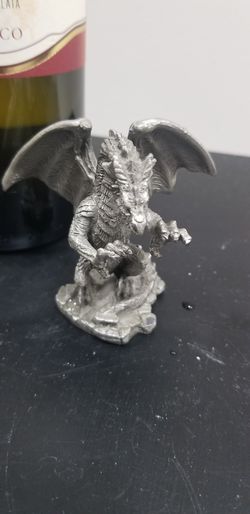 Small pewter dragon