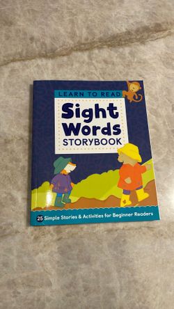 Learn to Read Sight Words Storybook workbook for kids