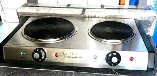 Cuisinart Stainless Steel Double Burner  Cooktop