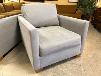 Contemporary Track Arm Grey Armchair