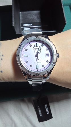 **Brand New** CITIZEN MARINE Pink Pearl Crystal Dial 37mm Women's Watch