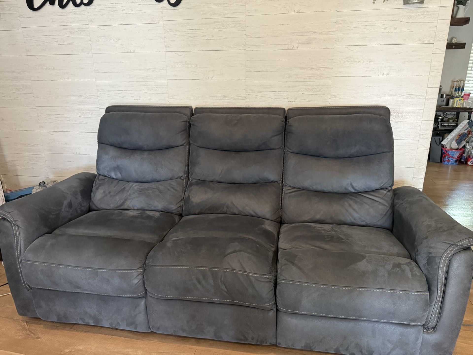 Suede Dark Grey Couches