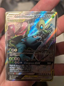 Celebi & Venusaur GX Tag Team Pokemon Card SM167