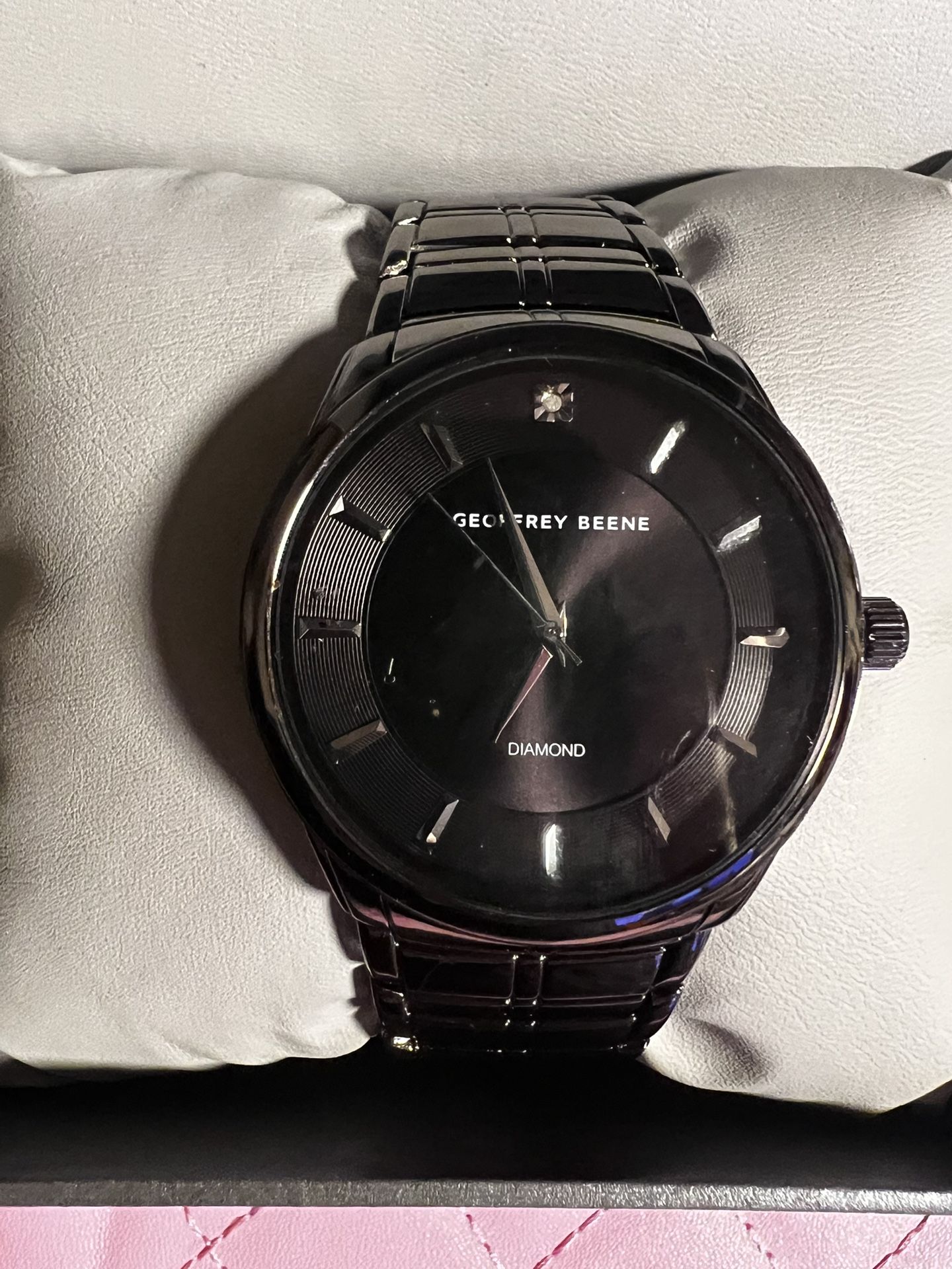 🕰️ Geoffrey Beene Diamond Watch – Brand New in Box