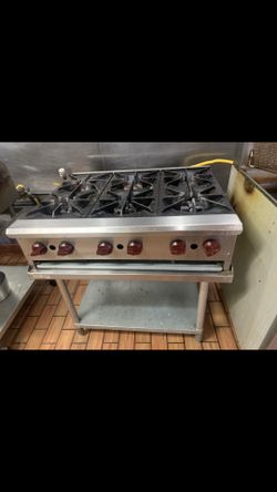 Six burner with table