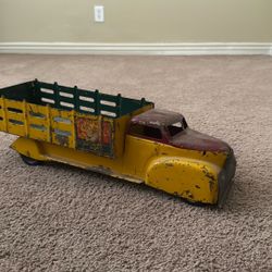 VINTAGE 1950’S MAR TOYS COCA-COLA PRESSED STEEL DEIVERY TRUCK