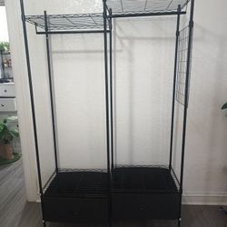 Metal Wardrobe And Queen Mattress 