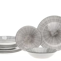 Godinger Laura Grey 12 Pc. Dinnerware Set, Service for 4