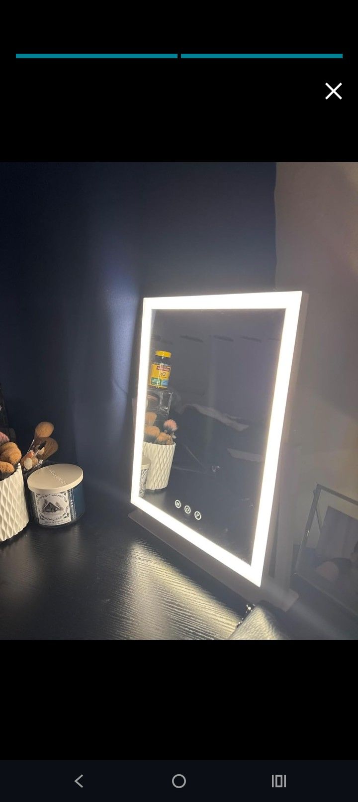 LED vanity With USB Charger 3 Different Color Settings 