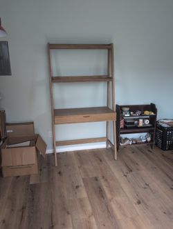 Desk With Shelves