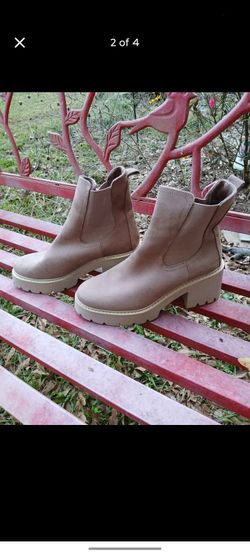 Taupe Dolce Boots with Lug Sole