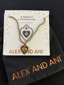 Bronze Metal Necklace With Heart