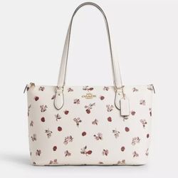 Coach Ladybug Floral Gallery Tote