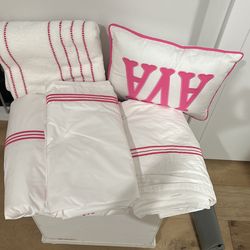 King Duvet, 3 Shams, King Sheets, 2 Matching Towels