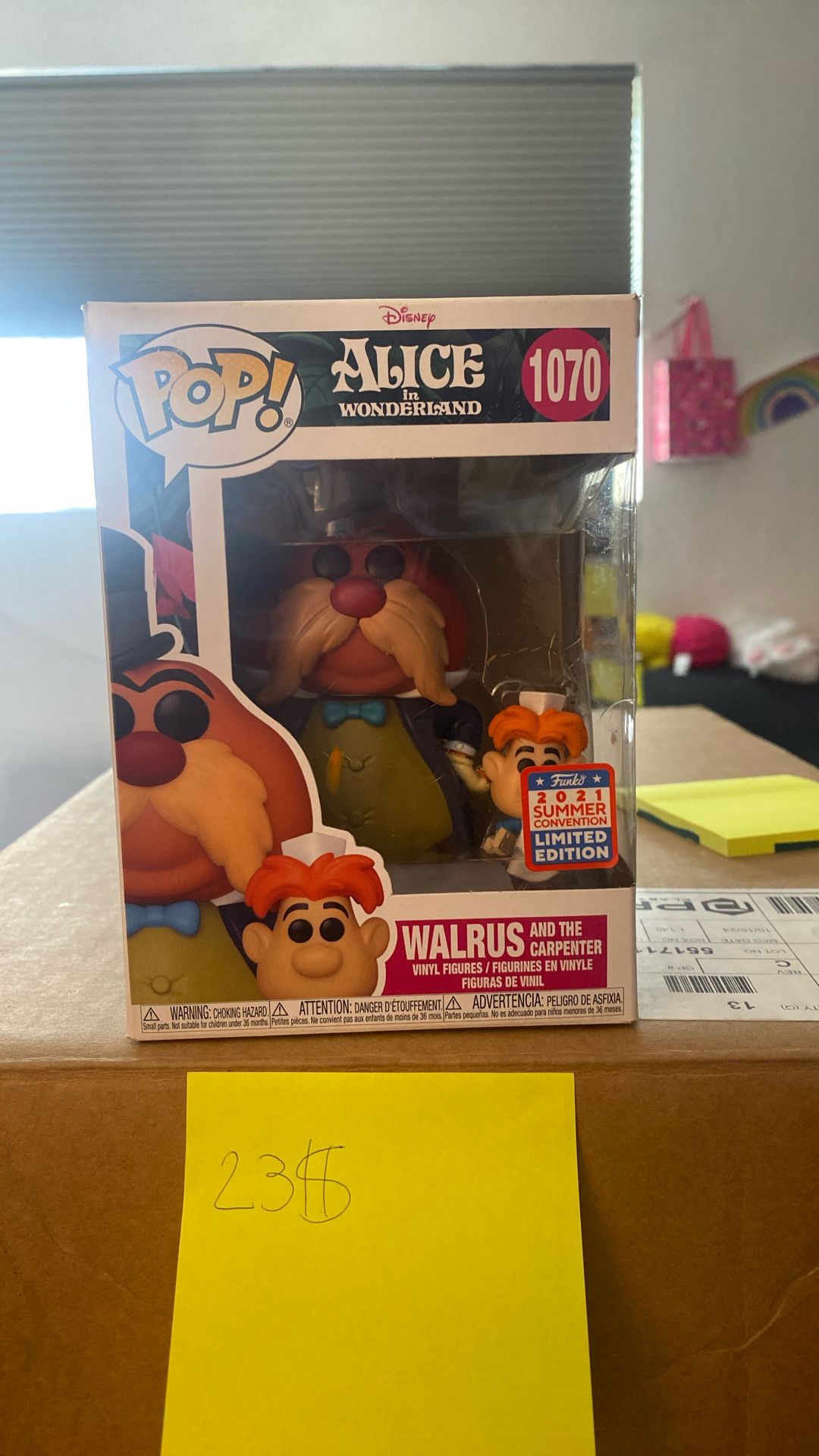 Funko Pop! Alice In Wonderland Walrus And The Carpenter 2021 Summer Convention Limited Edition