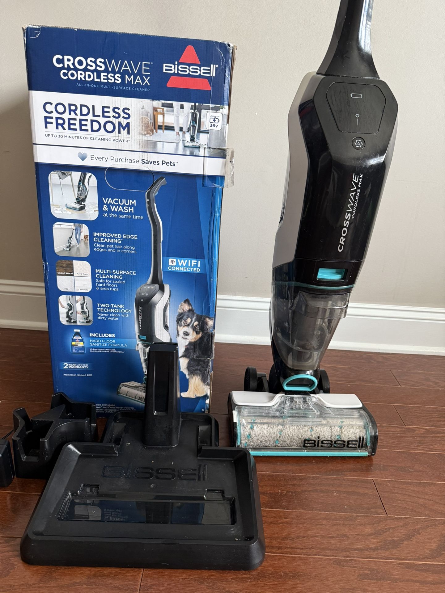 Bissell crosswave cordless max | vac mop
