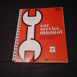 Vintage 1974 Chek-Chart Manual
