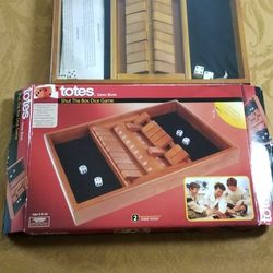 $10 Boardgame- TOTES SHUT THE BOX DICE GAME box Opened, Boardgame Sealed 2008