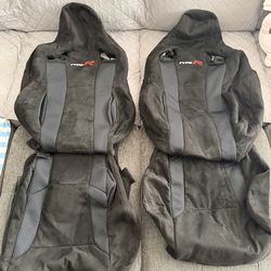 Honda Civic Type R Hyper Suede FK8 Type R Front Seat Covers