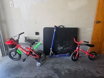 Bikes and scooter
