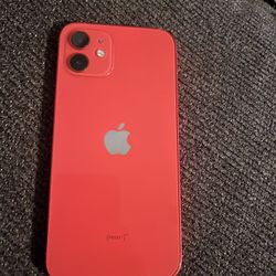Red iPhone 12 AT&T 64gb