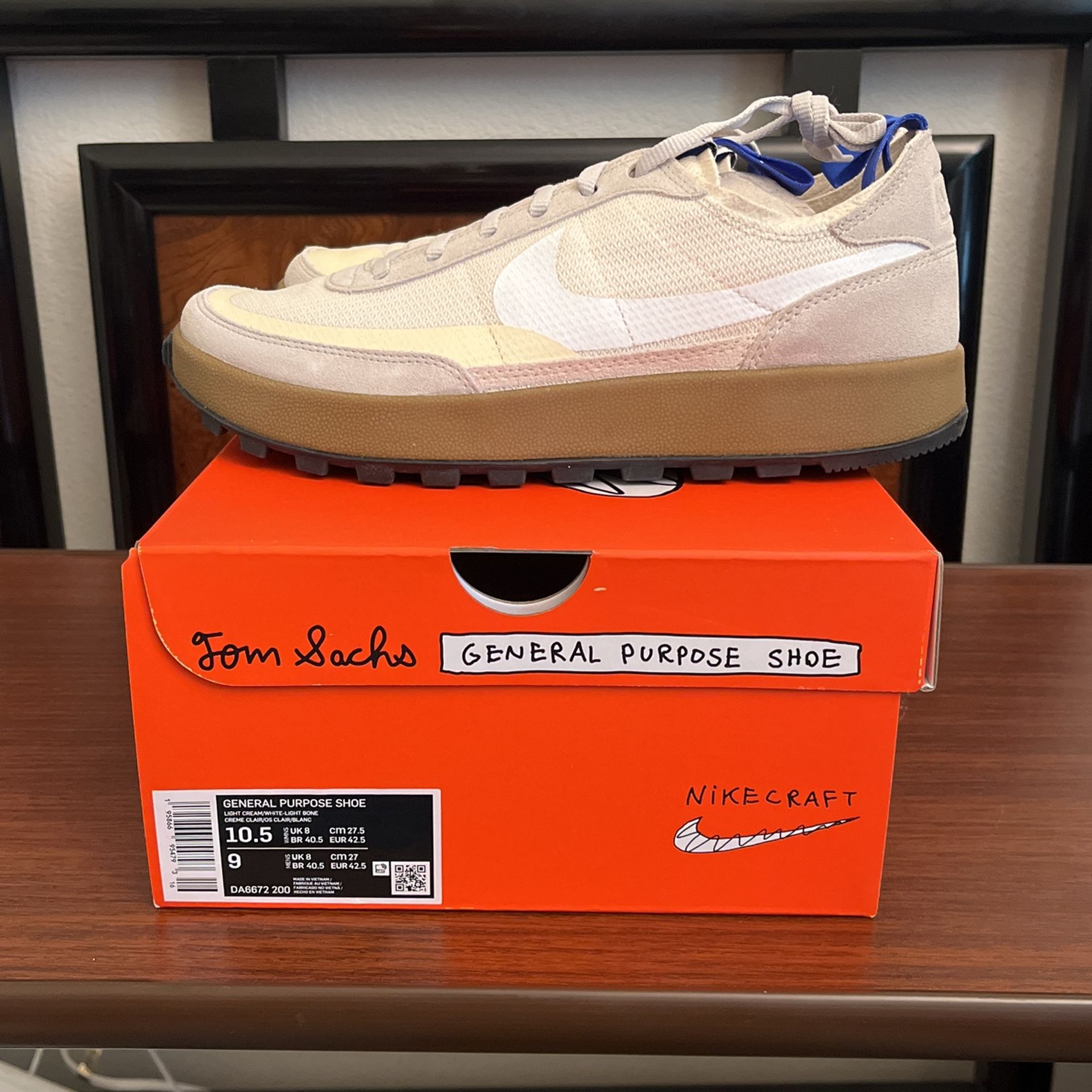 Size 9M/10.5W Nike Craft X Tom Sachs General Purpose Shoe GPS 