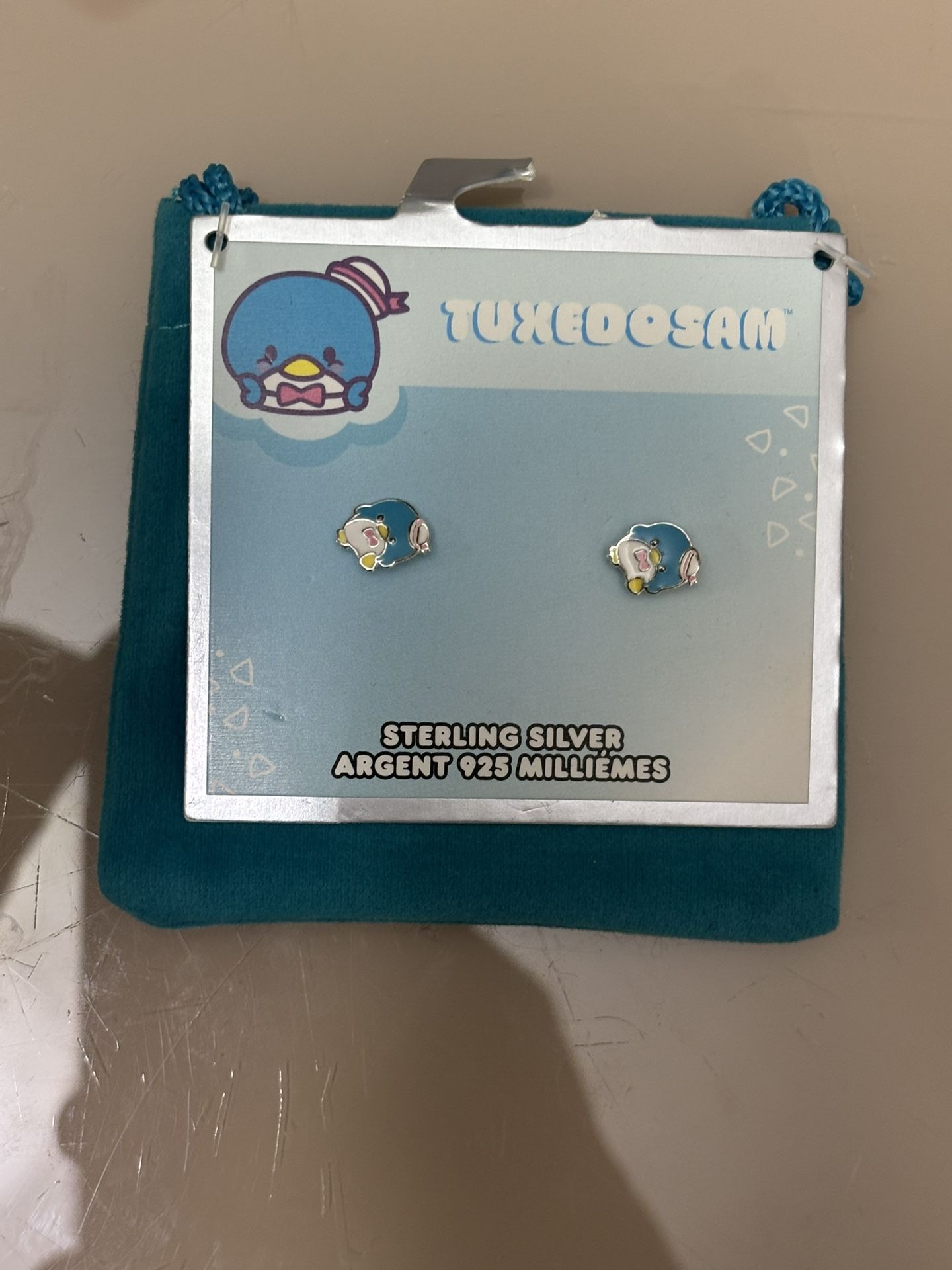 TUXEDOSAM EARRINGS STERLING SILVER SANRIO From Hello Kitty