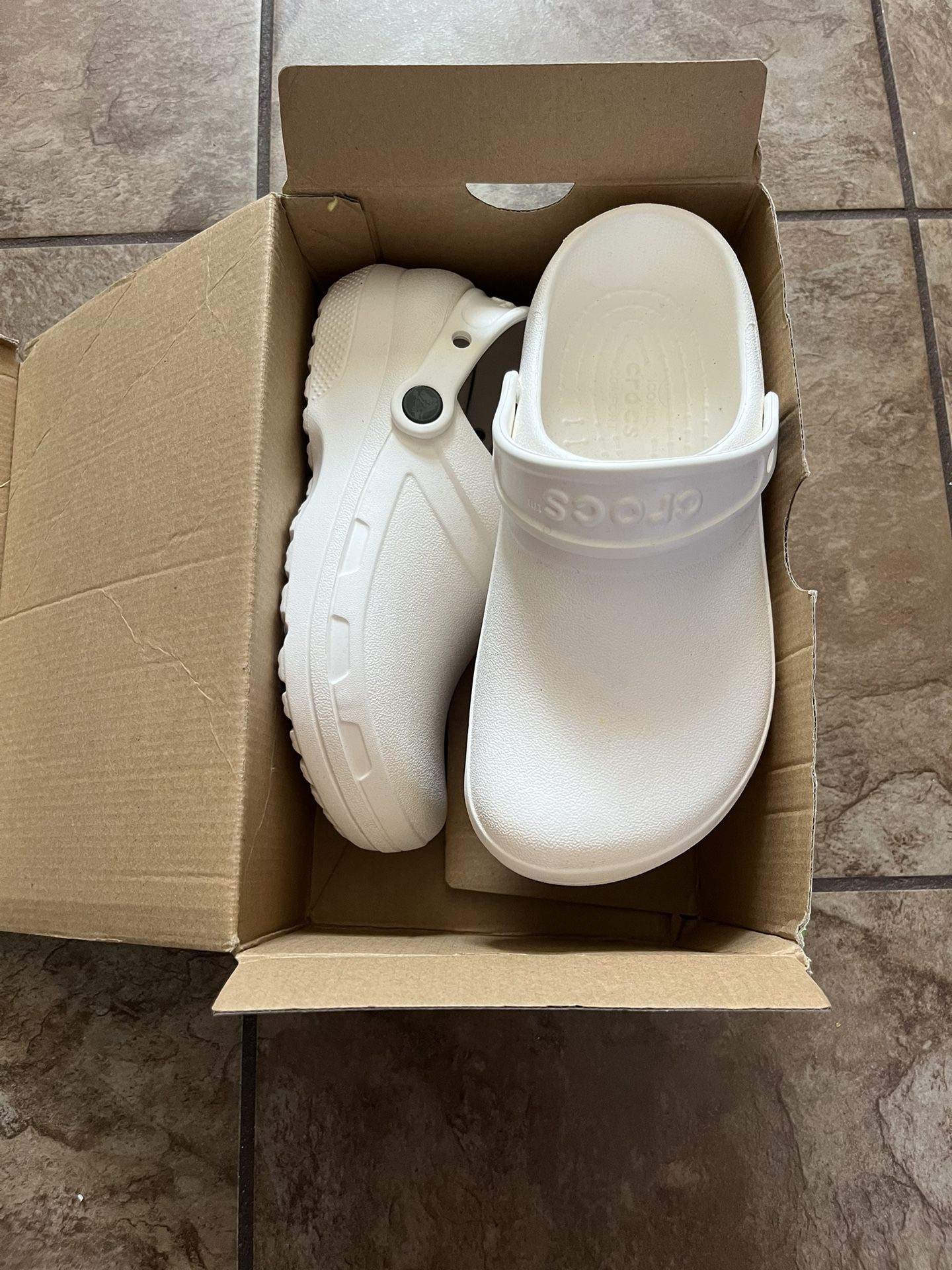 Brand New White Crocs Unisex Make A Reasonable Offer 