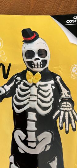 Child costume skeleton 3-4 new