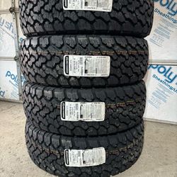 (4) - LT265/70/17 General Grabber A/TX Tires