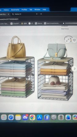 4 tier stackable closet organizers and storage