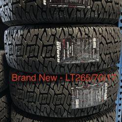 (4) - LT265/70/17 Radar Renegade AT Pro Tires