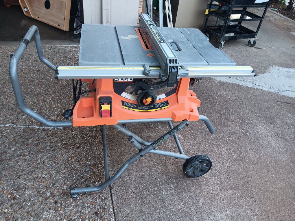 Table Saw With Stand