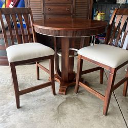 Round Table With Two Chairs 