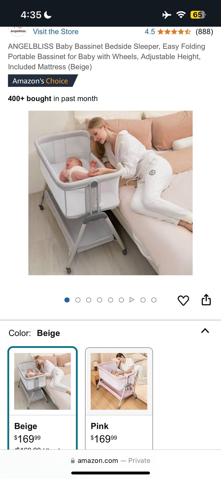 Bassinet & Bed Side Sleeper