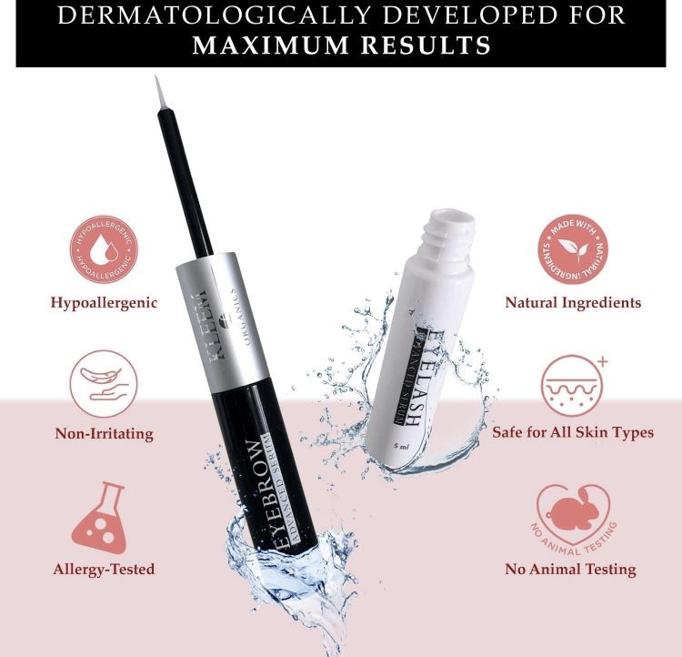 2 in 1 Eyelash Growth Serum for Lashes and Brows