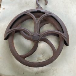 iron Pulley Wheel Metal 