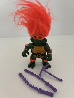 Vintage Turtle Troll MIKE Teenage Mutant Ninja Turtles TMNT 1993 Michelangelo