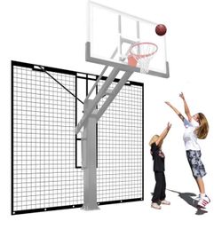 New in the box Heavy Duty Basketball Return Net 12FT X 10FT, UV-Resistant Yard Guard Backstop Nets Basketball Return & Defensive Net System, Ball Net