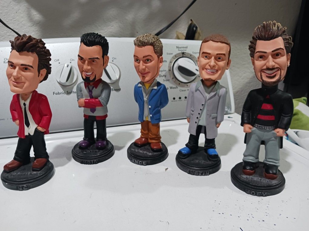 NSYNC  Bobbleheads boy band. Collectible 2001  VTG.   Good Condition. 