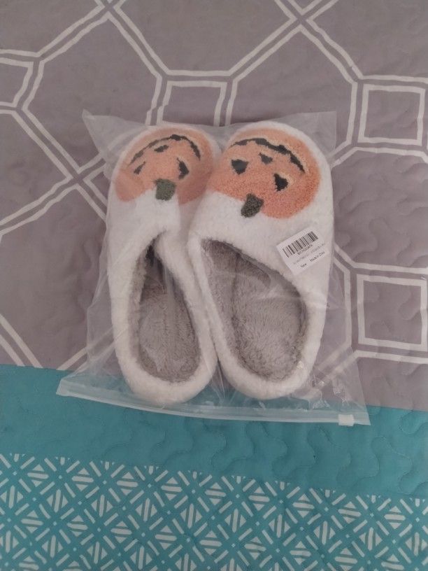 Halloween Pumpkin Slippers