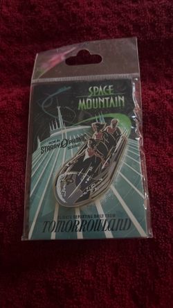 Space Mountain Card Poster Pin