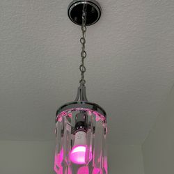 Chandelier with Glass Wind Chimes