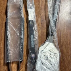 Las Vegas Raiders Memorabilia Bbq Set nfl