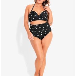 Hot Topic Space Aliens Swim Top Bottom Plus Size 2