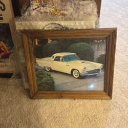 Vintage 1957 Ford Thunderbird Framed Print – Classic Car Wall Art