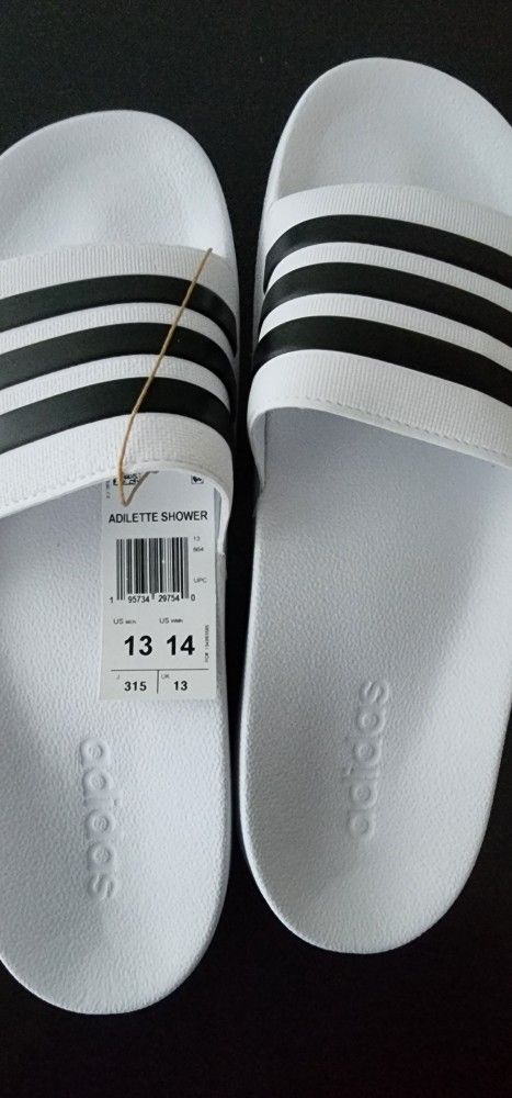 Adidas Adilette Comfort Men's Slide Sandals Size 13-14 New