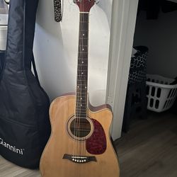 Giannini DG-41 CEQ Acoustic Electric Cutaway Dreadnought Guitar