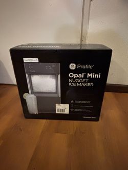 GE Profile Opal Mini Nugget Countertop Ice Maker with Descaler, 36lb Daily Capacity, with WiFi - Charcoal Gray