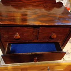 Vintage Tabletop Chest Of Drawers
